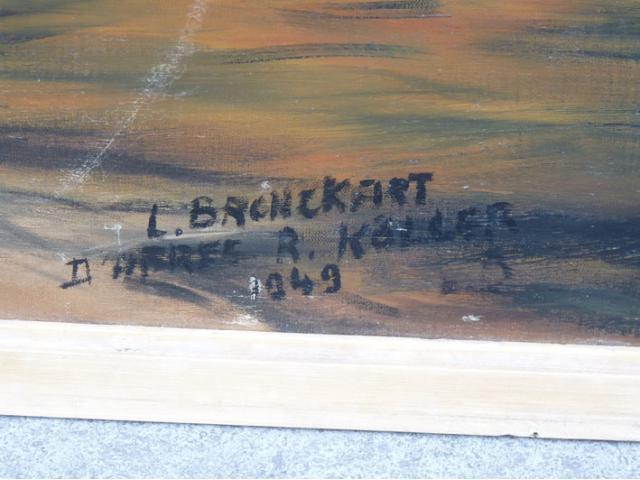 Photo toile de bronckart d'après r koller 1949 , dim.150 cm x 126 cm image 2/2