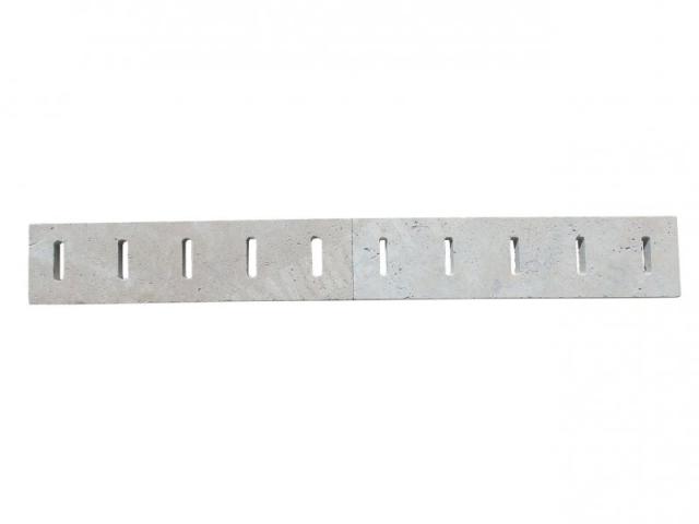 Photo Travertin Beige Grille Rainure 12,5x50 cm image 2/5