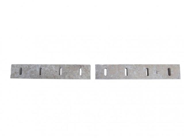 Photo Travertin Beige Grille Rainure 9x50 cm image 2/5