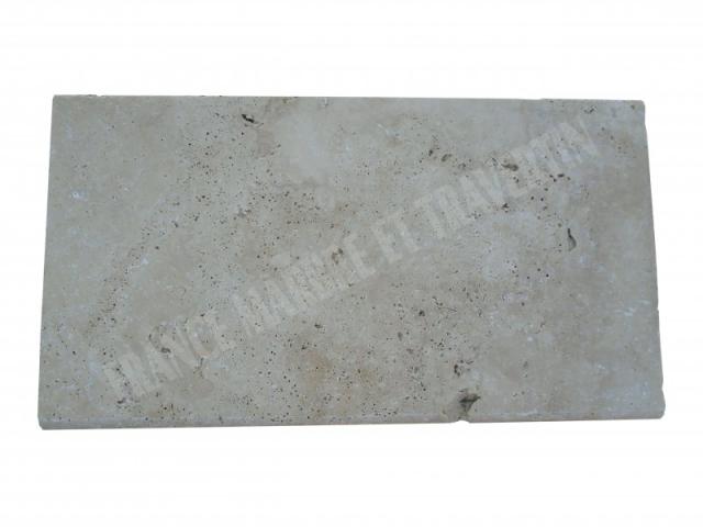 Photo Travertin Beige Nez de Marche Arrondi 30,5x61 cm image 2/5