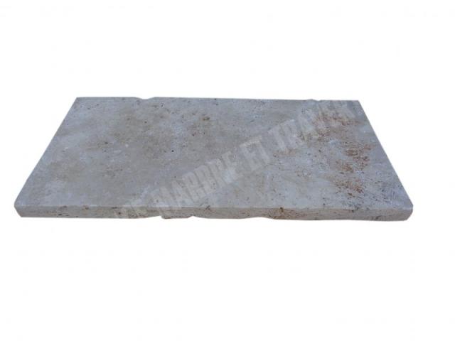 Photo Travertin Beige Nez de Marche Droit 30,5x61 cm image 2/5