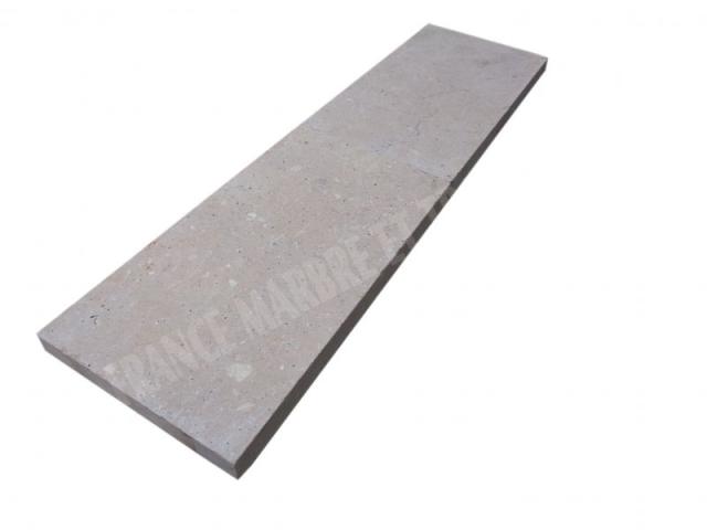 Photo Travertin  Beige Nuancé Margelle de Piscine Bord Droit 30,5x61x5cm image 2/5