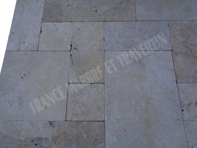 Photo Travertin Classique Opus Romain 1,2 cm Antique Rustique image 2/5