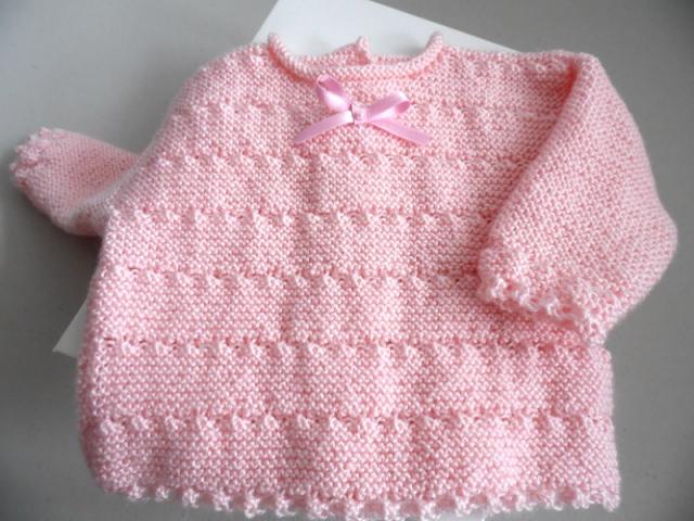 Photo Tricot bébé trousseau calinou rose image 2/6