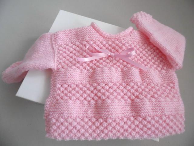 Photo Tricot bébé trousseau laine rose Astra image 2/6