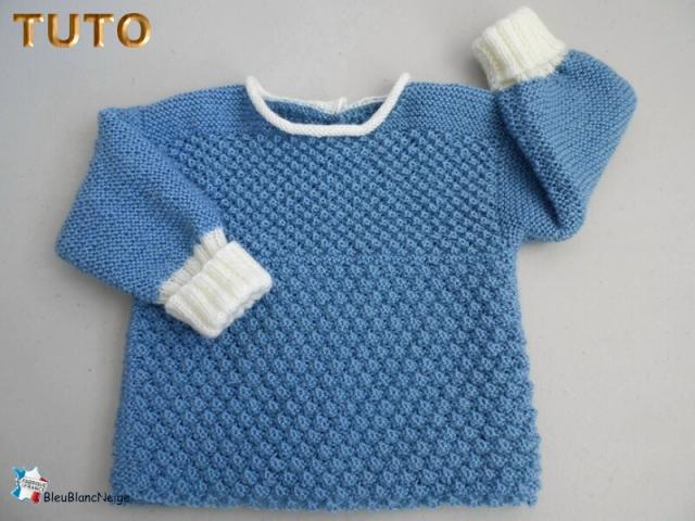 Photo Tuto explications trousseau bleu-écru astra tricot bb image 2/6