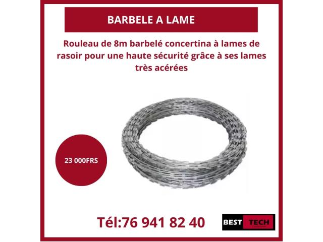 Photo VENTE ET INSTALLATION DE BARBELES A LAME / A FIL image 2/2