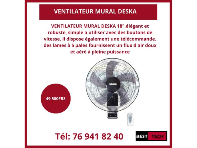 Photo VENTILATEUR  MURAL & SUR PIED OU PLAFONNIER A VENDRE image 2/2