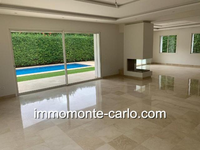 Photo Villa neuve et moderne avec chauffage central et piscine à Souissi image 2/6
