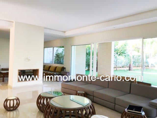 Photo Villa neuve style moderne en location à Souissi Rabat image 2/6