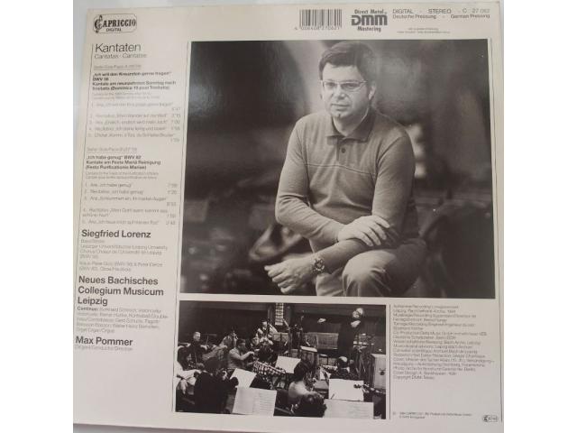 Photo Vinyl CANTATES BWW 56 et 82  BACH image 2/6