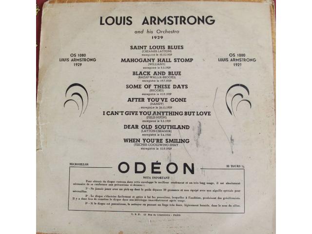 Photo Vinyl Louis ARMSTRONG  1929 image 2/4