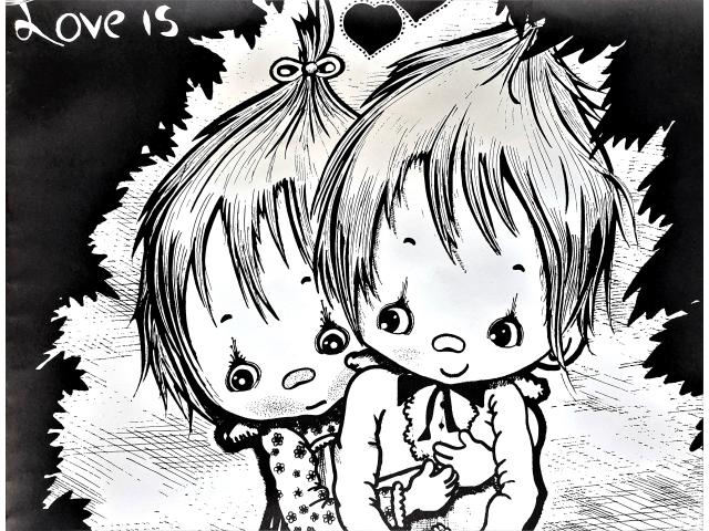 Photo «Love is» 2 posters vintage - déco chambre enfant 57x40 cm image 3/6