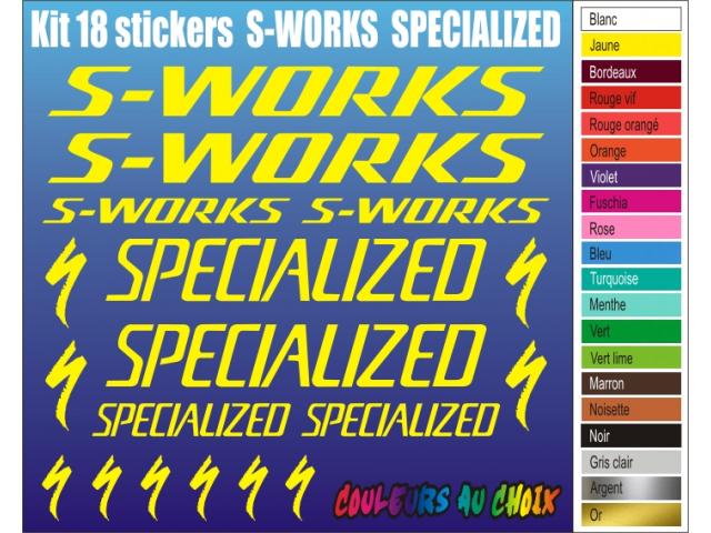 Photo 18 stickers autocollants S-WORKS SPECIALIZED image 3/6
