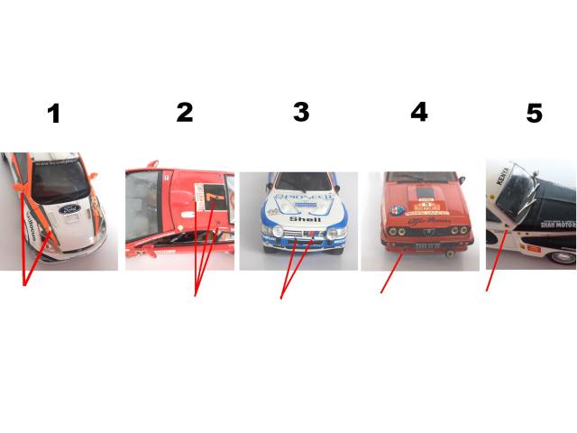 Photo 4 Miniatures rallyes avec défaut, Ford, Peugeot, Alfa, Volvo, prix moyen unitaire 9 € image 3/3