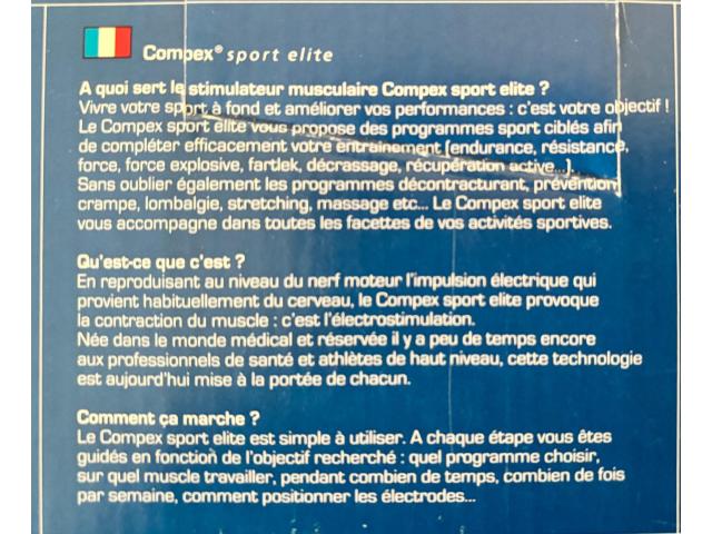 Photo A vendre Compex Sport Elite image 3/3