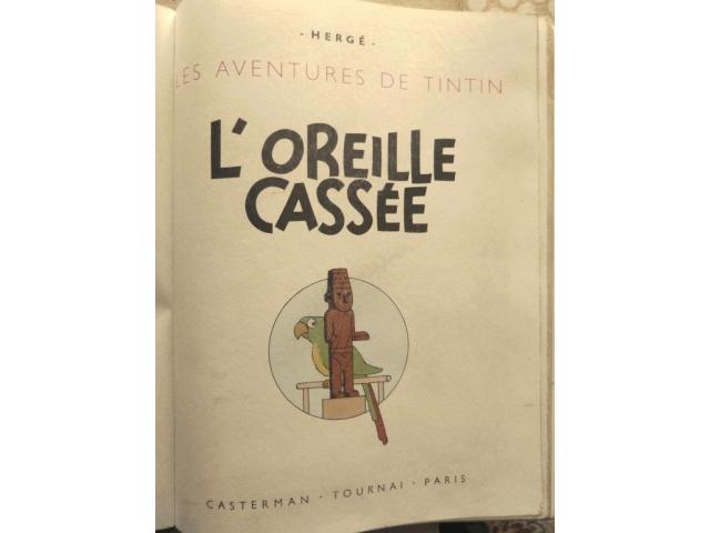 Photo AlBUM tintin l'oreille cassee e o 1943 A 20 occasion image 3/6