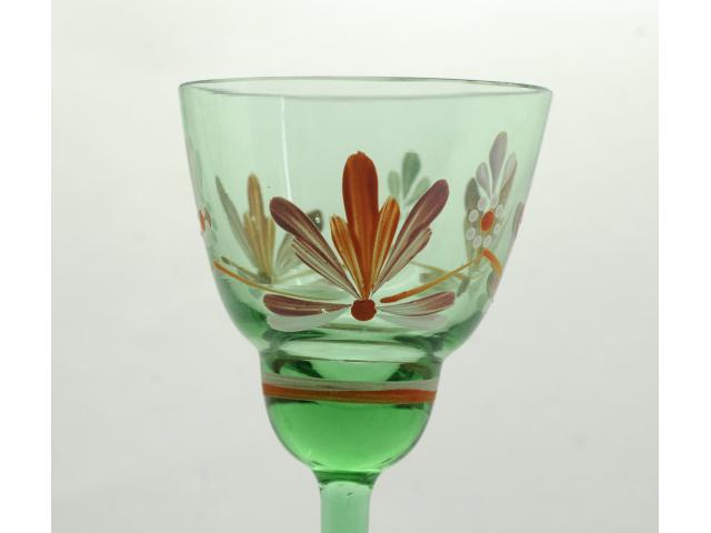 Photo Anciens verres Cocktail en cristal peint main image 3/6