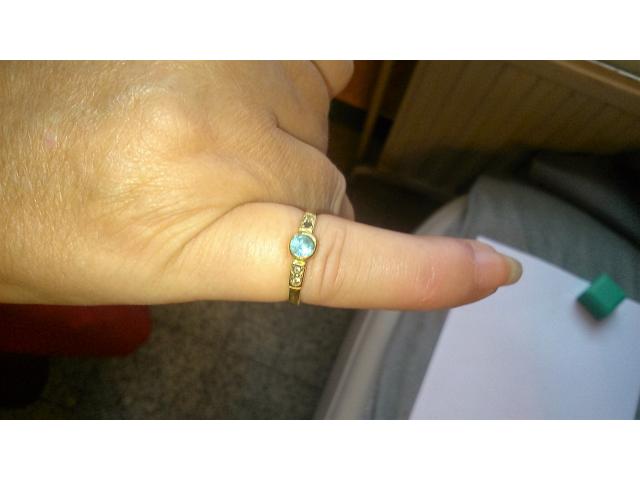 Photo bague or jaune 9 crts taille 52 image 3/5