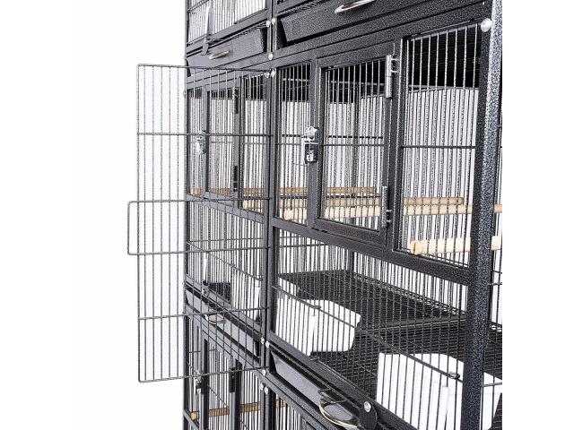 Photo Batterie élevage perroquet avec 6 cases cage elevage perruche elevage canari batterie elevage canari image 3/3