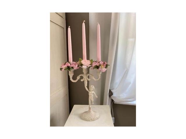Photo Bougeoir 3 branches style shabby image 3/3
