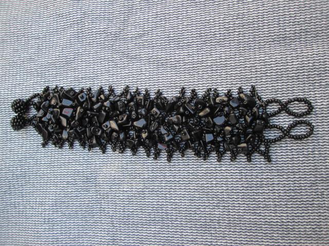 Photo Bracelet  corail noir image 3/4