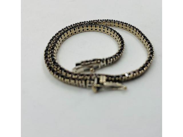 Photo bracelet tennis en or 18  K diamant image 3/6