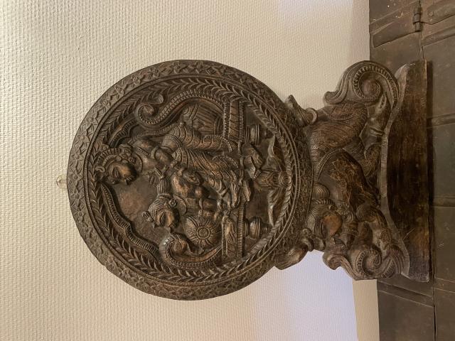 Photo Cadre bois massif sculpté origine INDE image 3/3