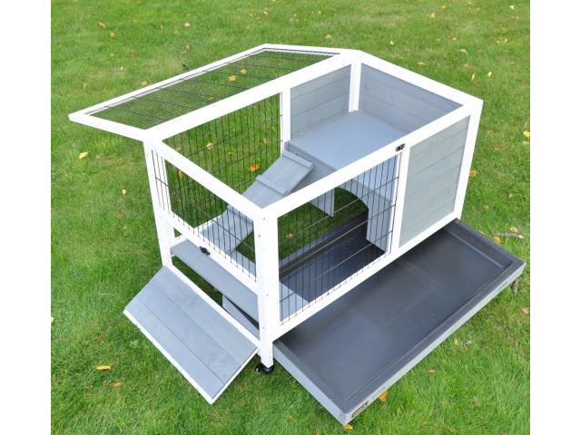 Photo Cage lapin intérieur extérieur gris moderne cage rongeur cage gerbille cage furet cage chinchilla en image 3/5