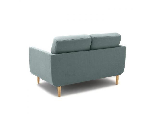 Photo Canapé 2 places eucalyptus canapé tissu vert Canapé 2 places en tissu eucalyptus canapé suedois cana image 3/4