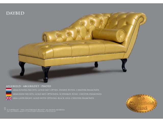 Photo Canapé lit Chesterfield Daybed (nom) couleur Or image 3/6