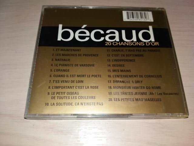 Photo cd audio bécaud 20 chansons d'or image 3/3