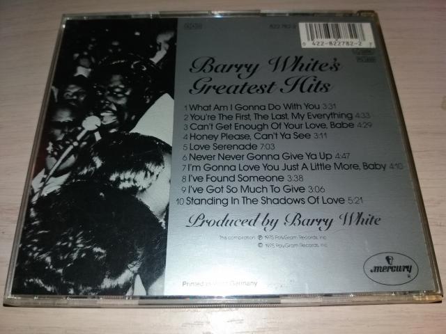 Photo cd audio greatest hits barry white's image 3/3