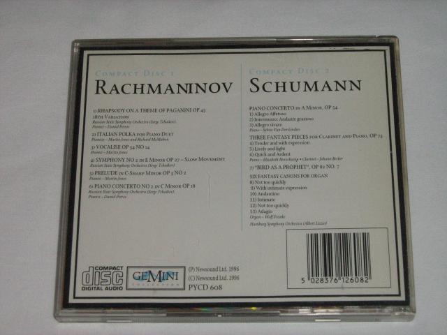 Photo CD double Rachmaninov & Schumann image 3/3