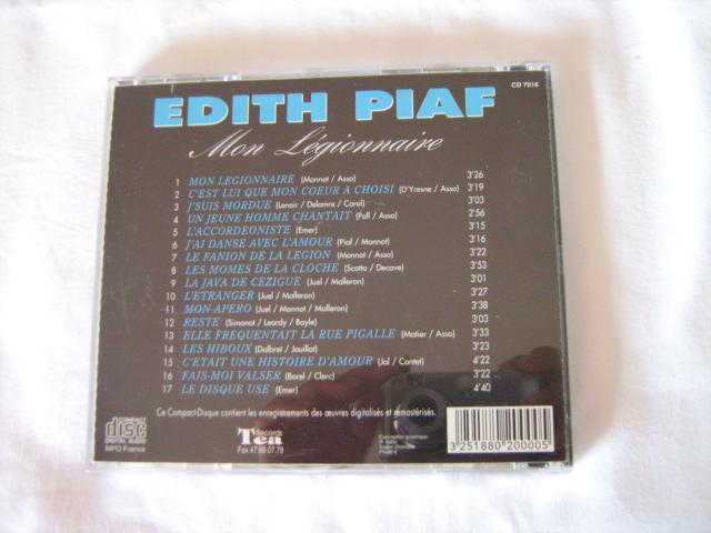 Photo CD Edith Piaf - Mon légionnaire image 3/3