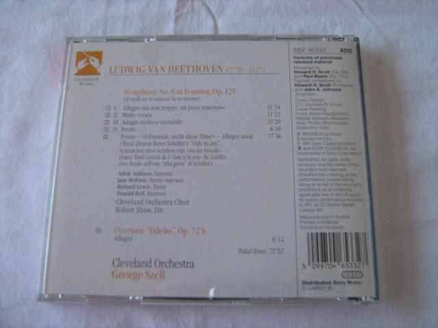 Photo CD Essential Classics - Beethoven - Symphonie n° 9 & Fidelio image 3/3