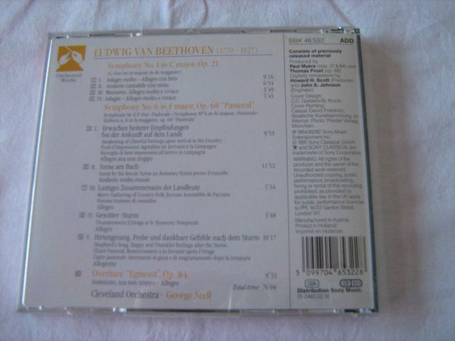 Photo CD Essential Classics - Beethoven - Symphonies n° 1 et n° 6 image 3/3