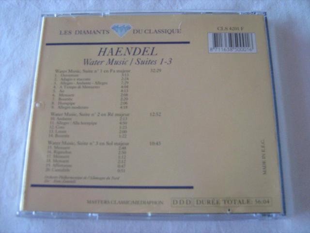 Photo CD Haendel - Water Music / Suites 1 à 3 image 3/3