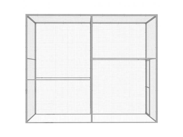 Photo Chatière cage chat galvanisé 3x1,5x2,5 m cage chaton cage chat extérieur cage chat intérieur chatièr image 3/5