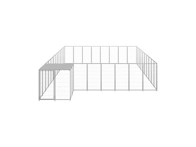 Photo Chenil maille soudée 25 m² chenil extérieur chenil métal enclos chien parc chien box chien chatiere image 3/5
