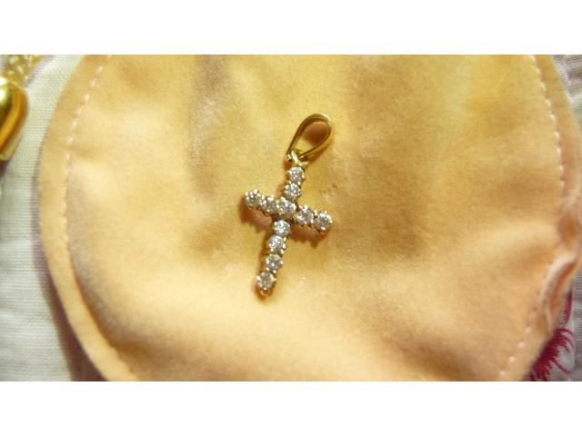 Photo Croix or et zircons image 3/4