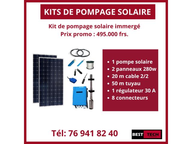 Photo DES KITS DE POMPAGES SOLAIRE  1,5M3  ET 3,5M3 A VENDRE INSTALLATION SI POSSIBLE. image 3/3