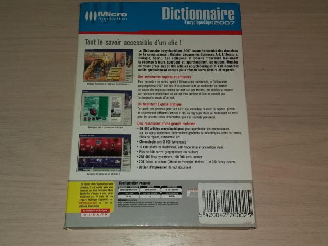Photo dictionnaire encyclopédique 2007 micro application image 3/3