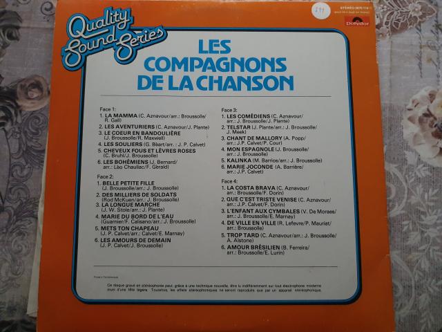 Photo Doubles disque vinyl 33 tours Les Compagnons De La Chanson image 3/3