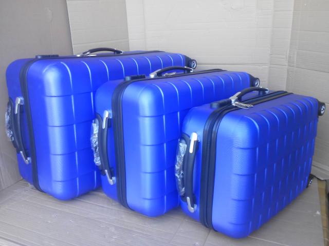Photo Ensemble de 3 valises coque ABS bleu sur roulettes image 3/3