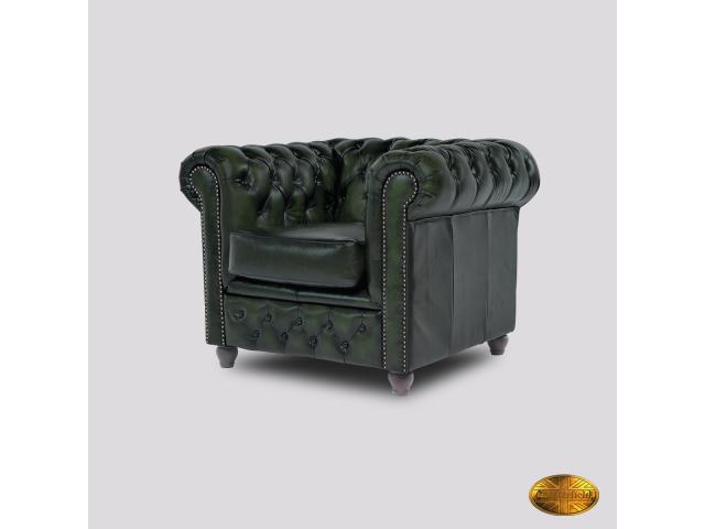 Photo Fauteuil Chesterfield Brighton FT Antique Vert image 3/6