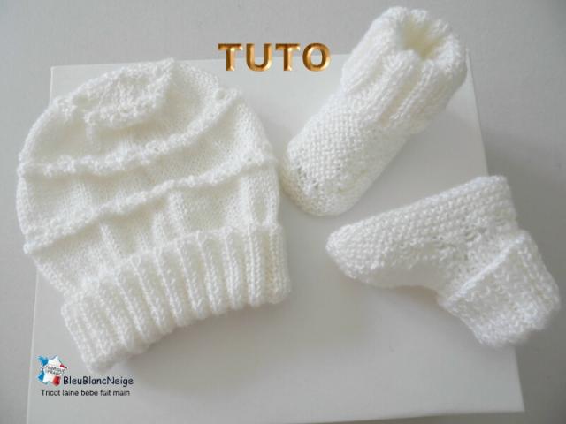 Photo Fiche tricot bébé, Gilet, bonnet et chaussons TUTO image 3/5