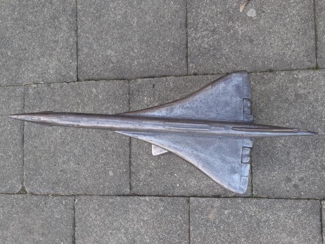 Photo GRAND AVION CONCORDE EN FONTE PATINEE image 3/6