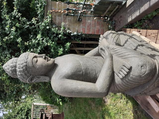 Photo GRAND BOUDDHA A LA MEDITATION EN PIERRE NATURELLE image 3/6