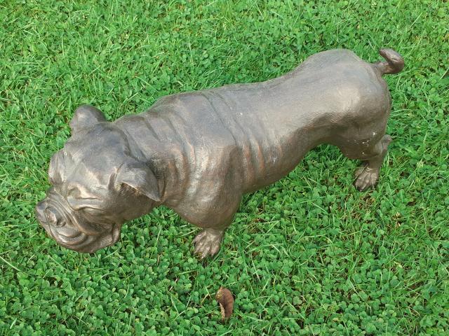 Photo GRAND BOULE DOGUE,BULLDOG EN BRONZE image 3/6